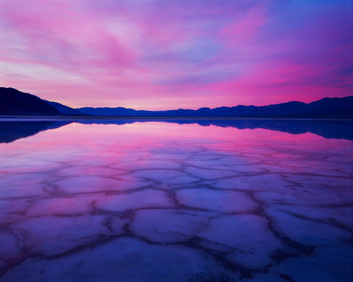 Badwater Sunrise Reflection