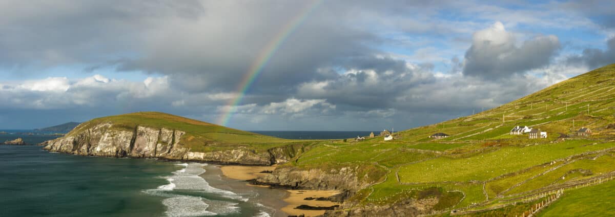 Emerald Isles: Rainbow Above Dunmore Head